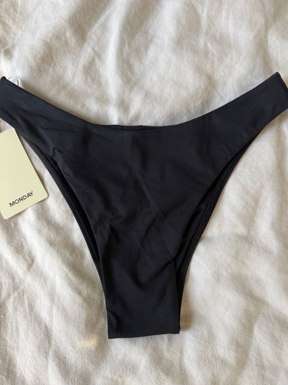 Monday Swimwear Byron Bikini Bottom Black Size S NWT